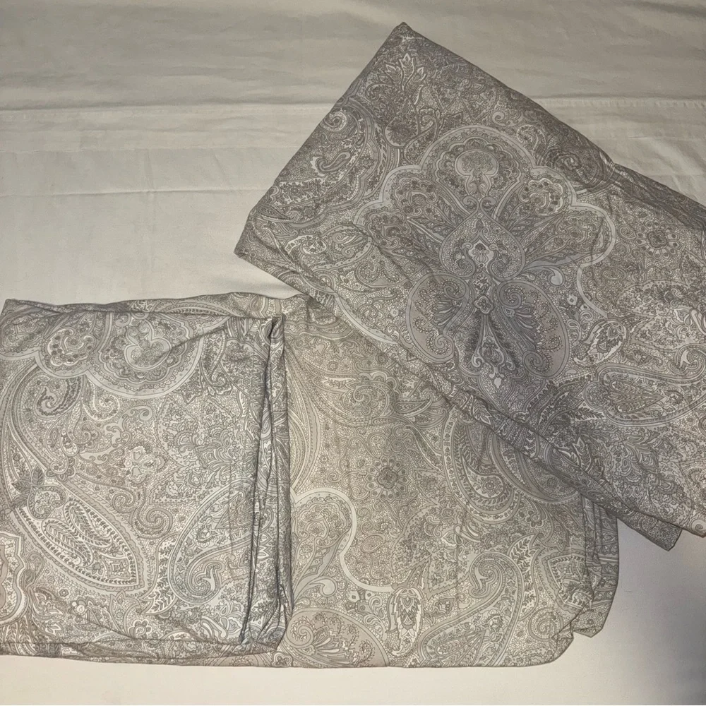 Lauren Ralph Lauren Coral Beach Paisley Gray sheet set